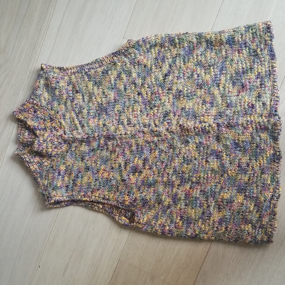 Talbots Multicolor Knit Sleeveless Vest